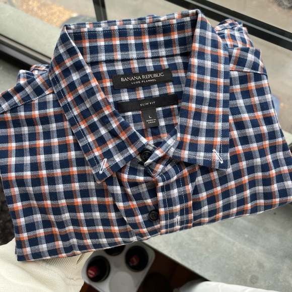 Banana Republic Slim-Fit Luxe Flannel Shirt - Picture 5 of 5